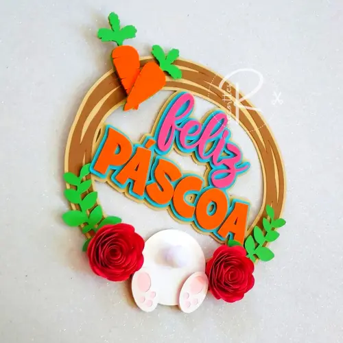 Topo de bolo Páscoa