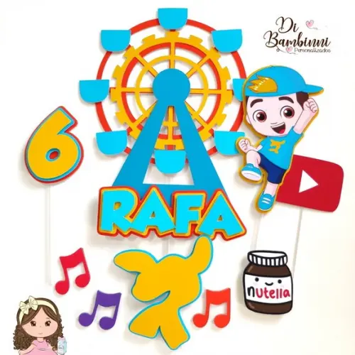 Topo de Bolo Lucas Neto