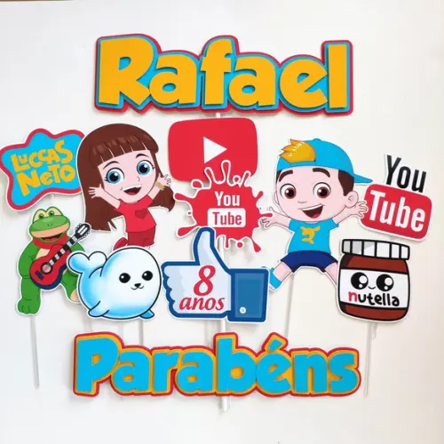 Topo de Bolo Lucas Neto