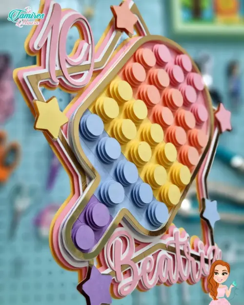 Topo de Bolo Sorvete