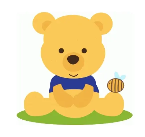 Topo de bolo Ursinho