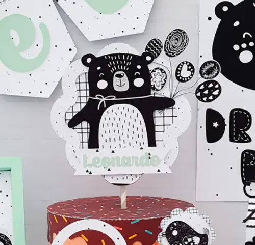 Topo de bolo Ursinho