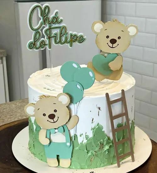 Topo de bolo Ursinho