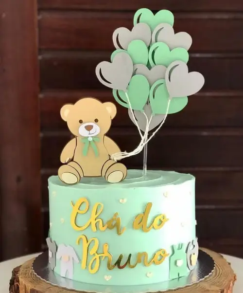 Topo de bolo Ursinho