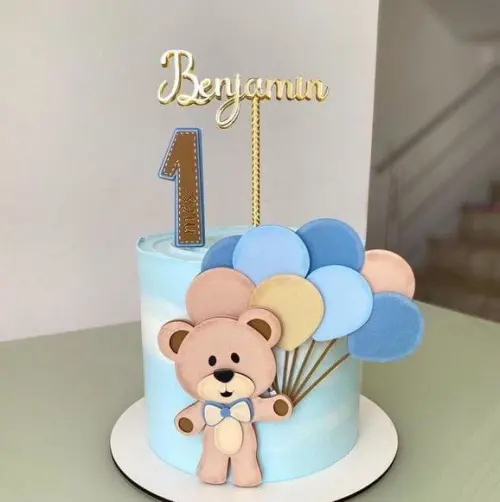 Topo de bolo Ursinho