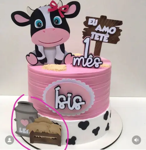 Topo de Bolo Vaquinha