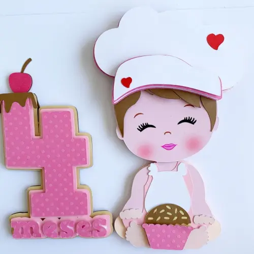 Topo de Bolo Confeiteira