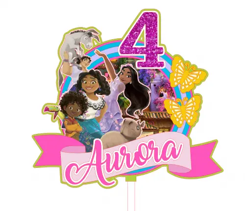 Topo de Bolo Encanto