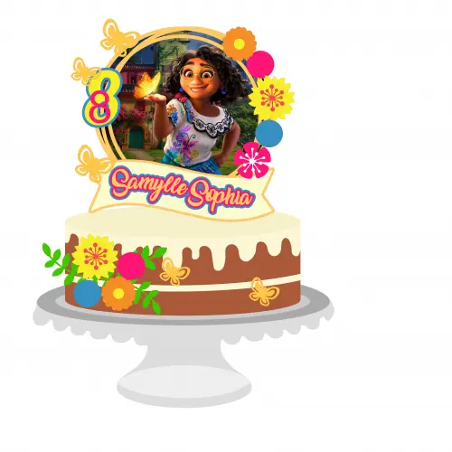 Topo de Bolo Encanto