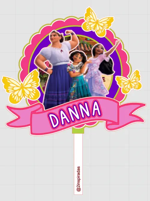 Topo de Bolo Encanto