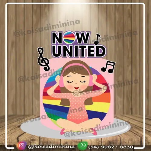 Topo de Bolo Now United