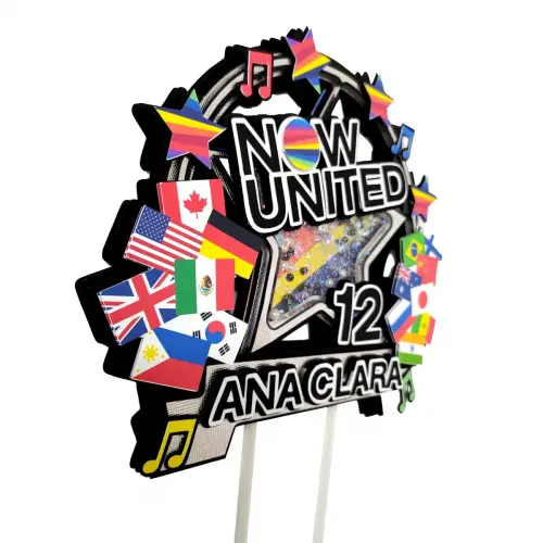 Topo de Bolo Now United