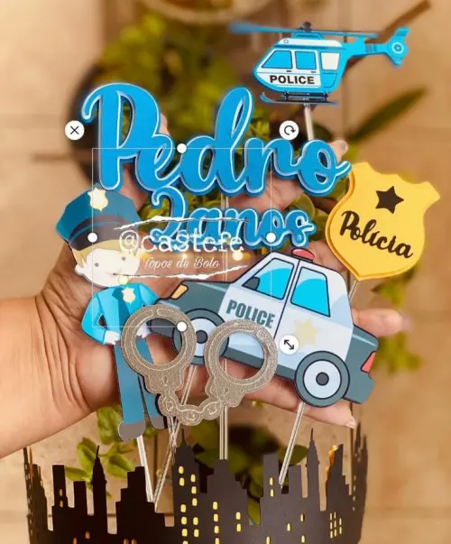 Topo de bolo Policial