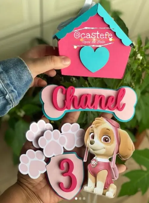 Topo de bolo Patrulha Canina