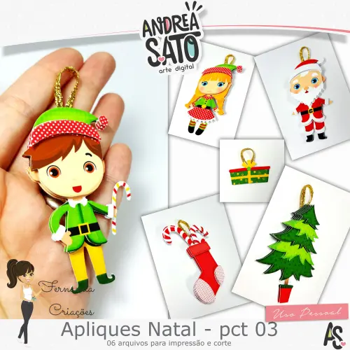 Arquivo de corte Pingente Natalino