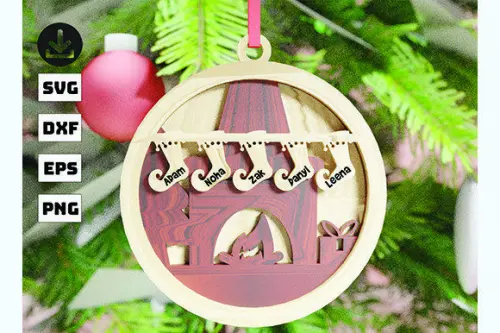 Arquivo de corte Pingente Natalino