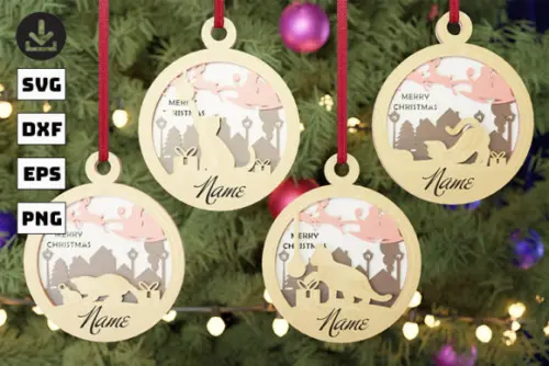 Arquivo de corte Pingente Natalino