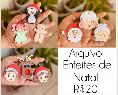 Arquivo de corte pingente natalino