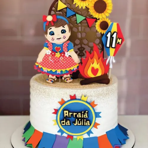 Topo de bolo Arraiá