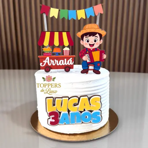 Topo de bolo Arraiá