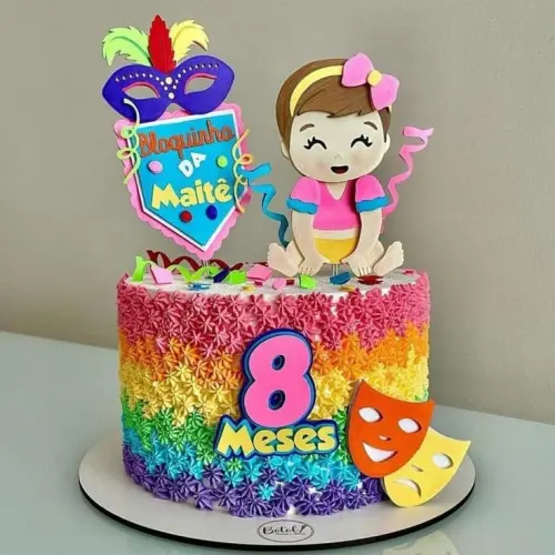 Topo de bolo carnaval
