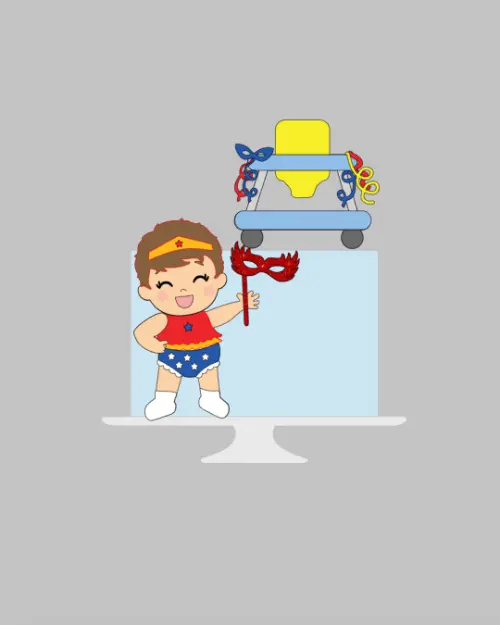 Topo de bolo carnaval