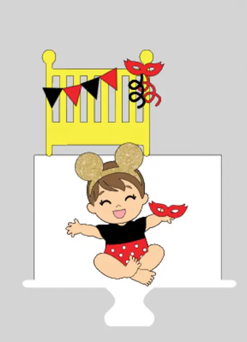 Topo de bolo carnaval