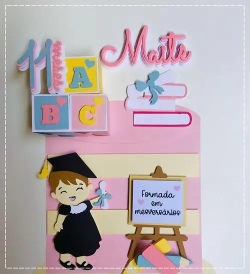 Arquivo de corte topo de bolo Formatura