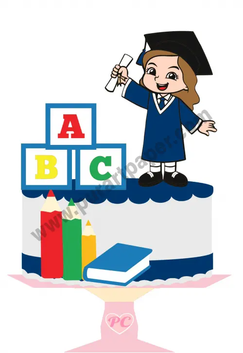 Arquivo de corte topo de bolo Formatura