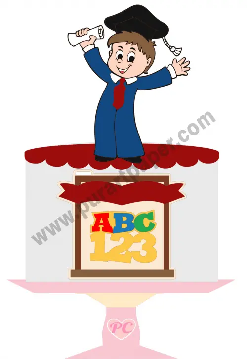 Arquivo de corte topo de bolo Formatura