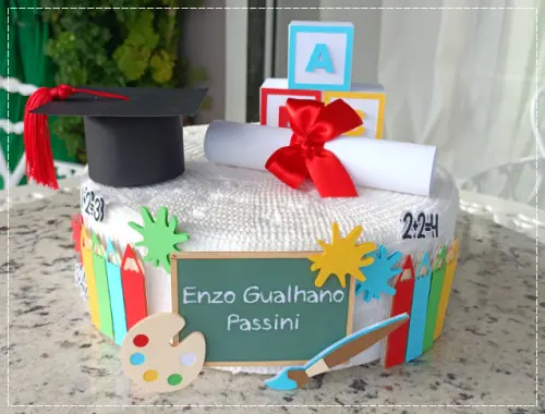 Arquivo de corte topo de bolo Formatura