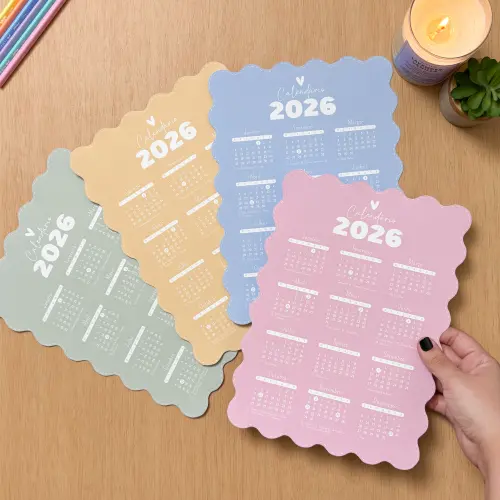 Arquivo de corte Calendário 2026