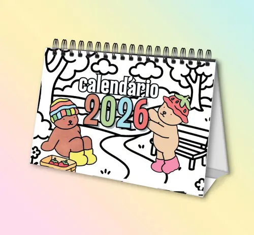 Arquivo de corte Calendário 2026 Bobbie goods