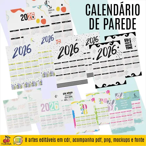 Arquivo de corte Calendário 2026