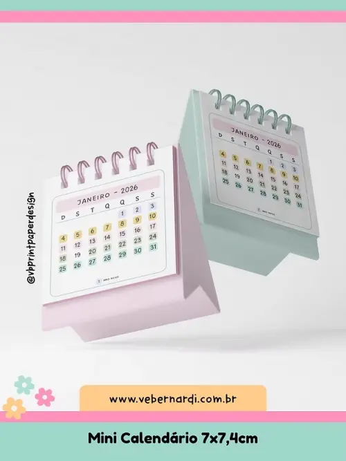 Arquivo de corte Calendário 2026