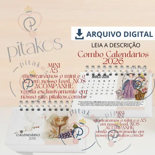 Arquivo de corte Calendário 2026