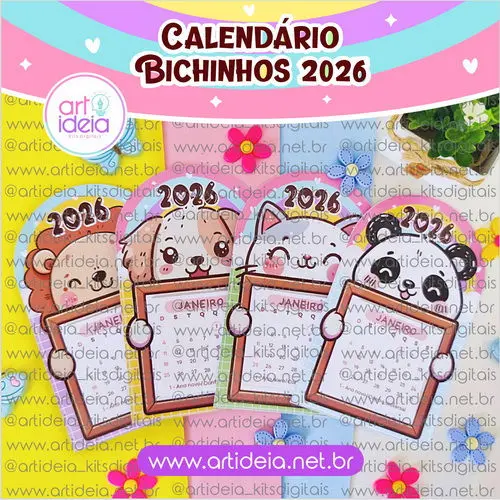 Arquivo de corte Calendário 2026
