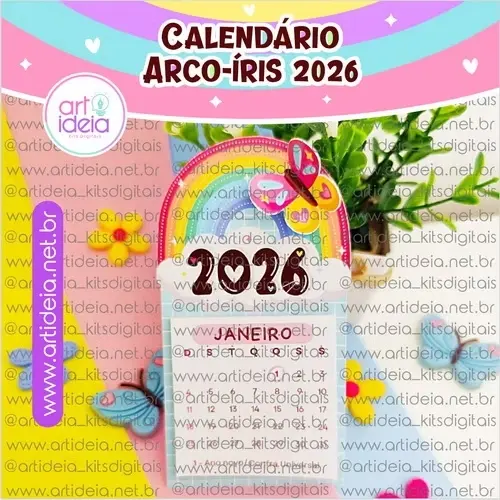 Arquivo de corte Calendário 2026