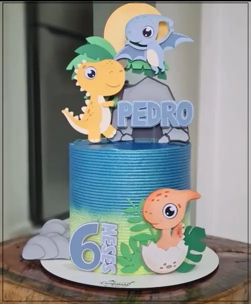 Arquivo de corte topo de bolo Dinossauro