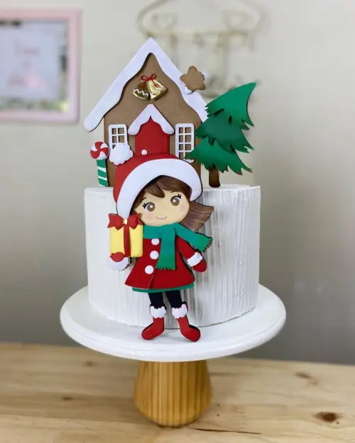 Arquivo de corte topo de bolo Natal