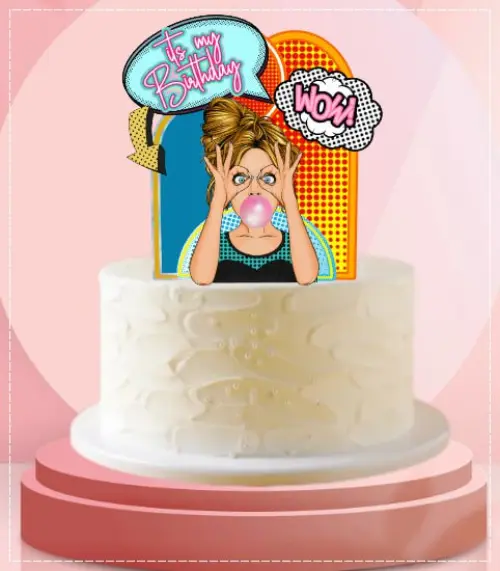 Topo de Bolo Happy Birthday