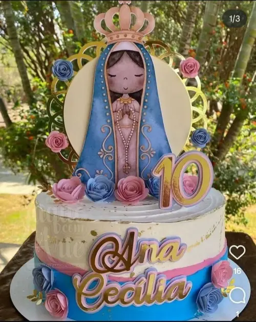 Arquivo de corte topo de bolo Nossa Senhora Aparecida