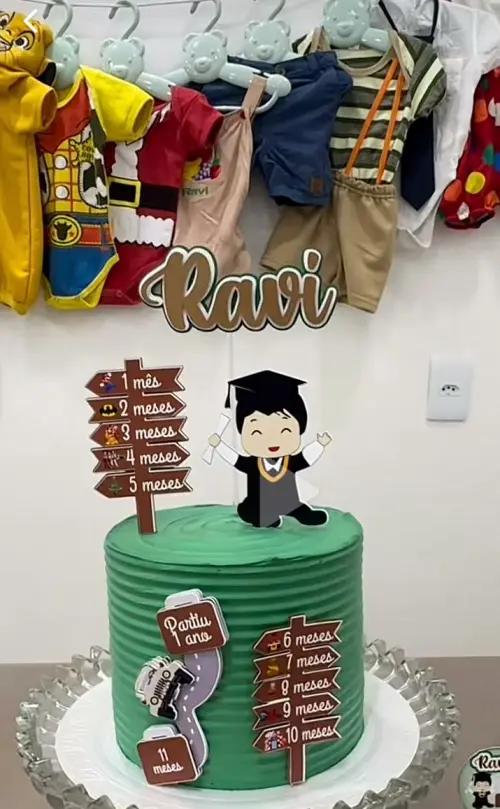 Arquivo de corte Topo de bolo mesversario