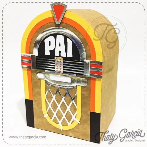 Arquivo de corte topo de bolo Jukebox