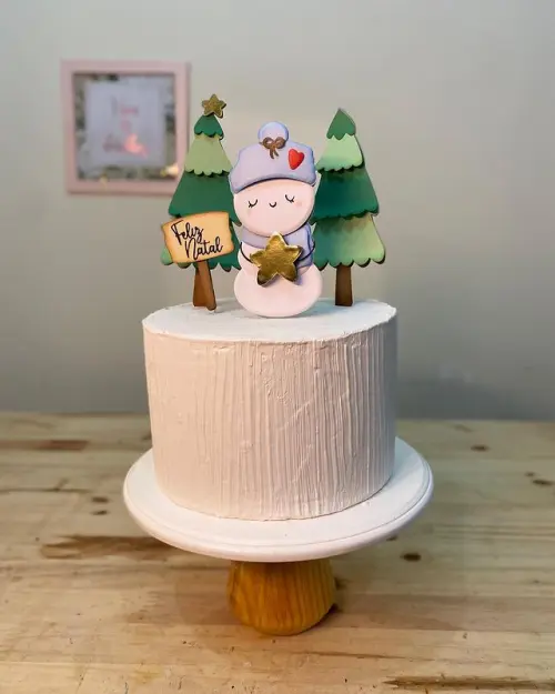 Arquivo de corte topo de bolo Natal