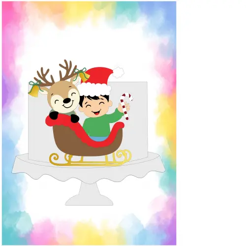 Arquivo de corte topo de bolo Natal