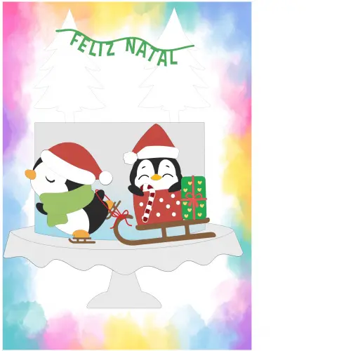 Arquivo de corte topo de bolo Natal