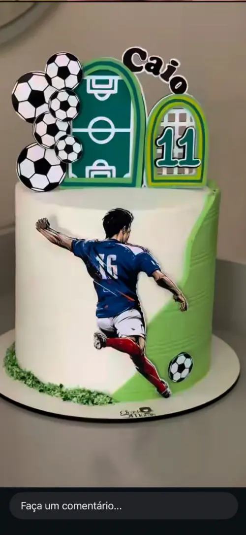 Arquivo de corte topo de bolo Futebol