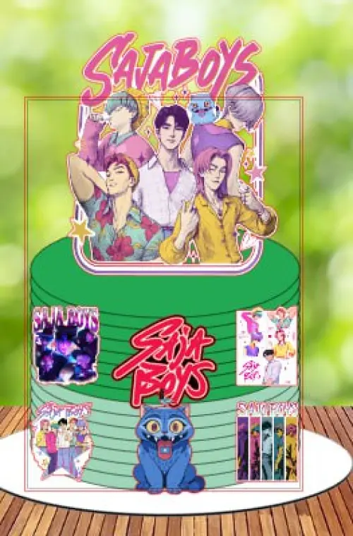 Arquivo de corte topo de bolo Saja Boys