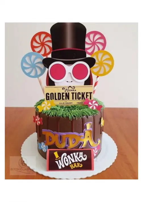 Topo de bolo Fabrica de Chocolates